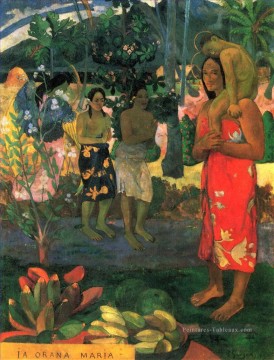 Gauguin Tableaux - Ia Orana Maria Je vous salue Marie postimpressionnisme Primitivisme Paul Gauguin